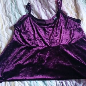 Torrid Purple Velvet Camisole Top